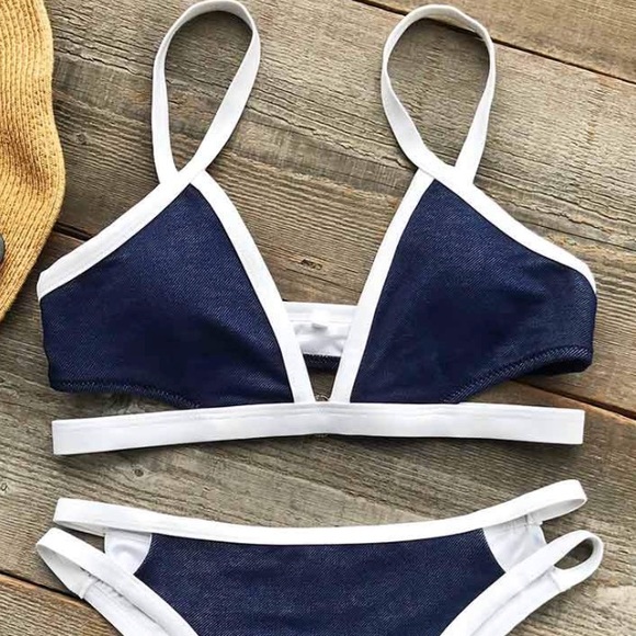 denim bikini set